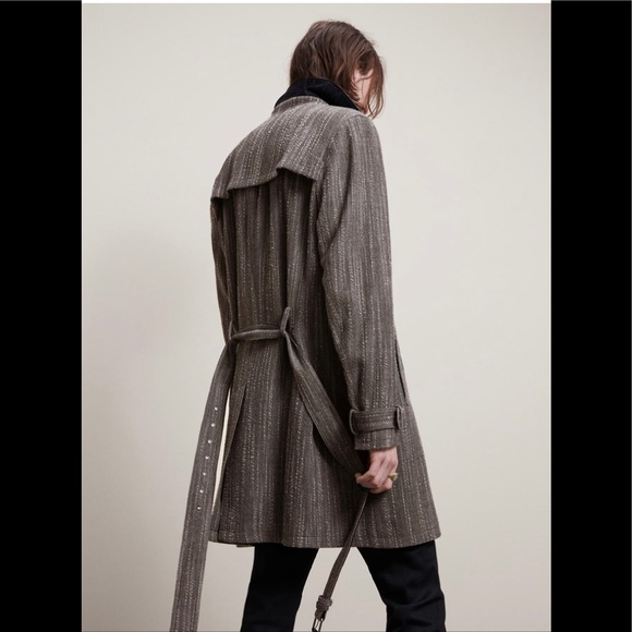 John Varvatos Collection Textured Trench coat. Size 48 Eu. USA 38 - Picture 2 of 12